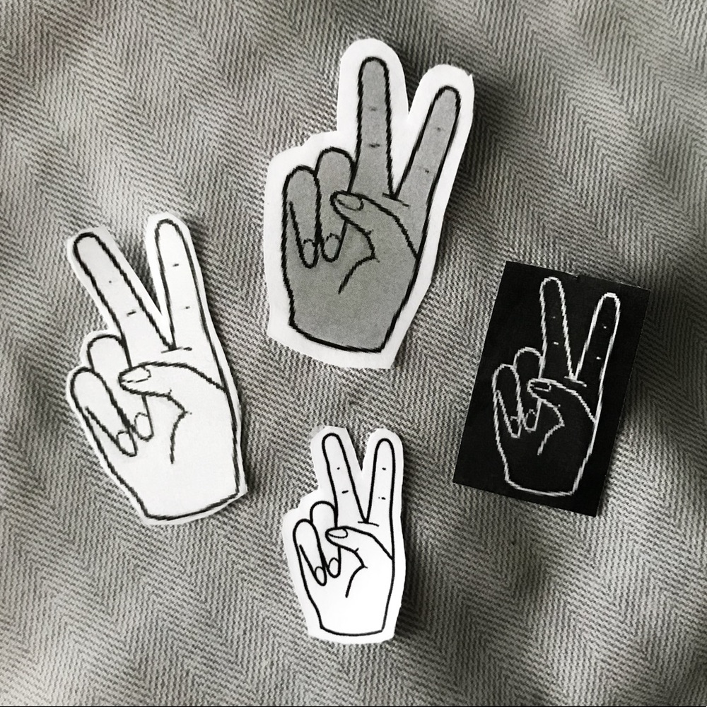 Custom Peace Sign Stickers
